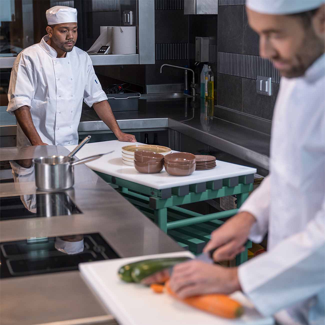 Zijn kunststof stellingen van REA gebouwd volgens de HACCP-richtlijnen?