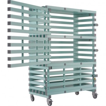 Material trolley, lockable - ETX Lock 